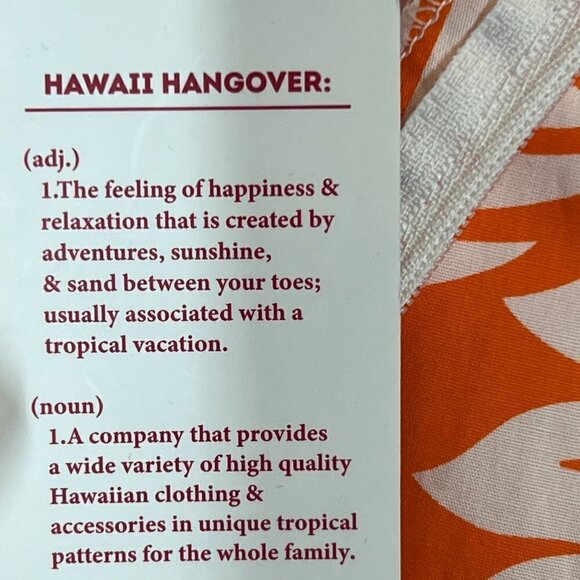 Hawaiian Mini Dress Orange Floral - Picture 9 of 12